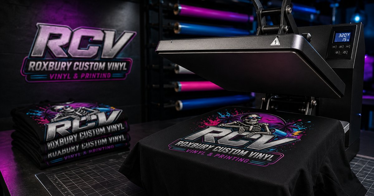 Meet the Shop: A Look Inside How RCV Prints Your Order — Roxbury Custom Vinyl, Roxbury Township, NJ