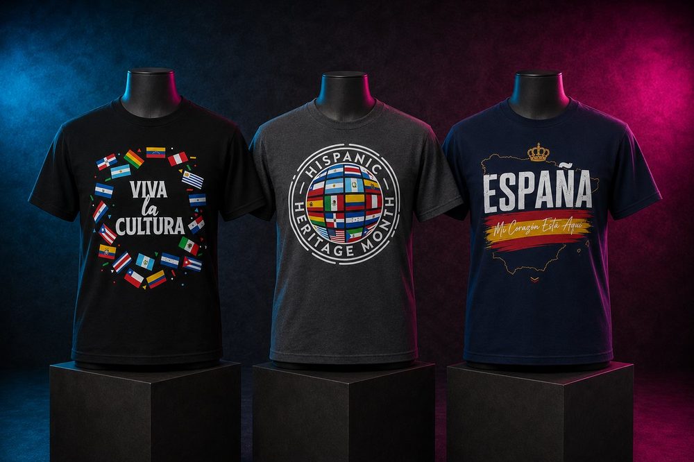 A custom community and heritage t-shirt design — Cultural heritage collection — printed by Roxbury Custom Vinyl in Roxbury, NJ.