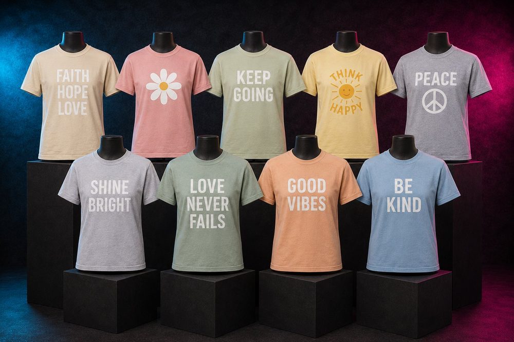 A custom community and heritage t-shirt design — Kindness collection — printed by Roxbury Custom Vinyl in Roxbury, NJ.