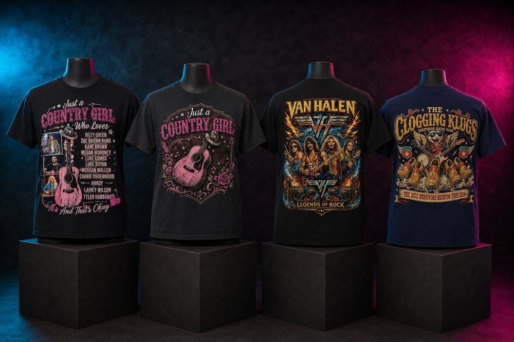A custom event and concert-themed t-shirt — Music and dance collection — printed by Roxbury Custom Vinyl in Roxbury, NJ.