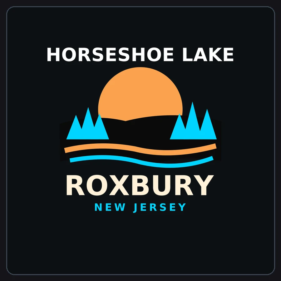 Horseshoe Lake Roxbury NJ graphic concept