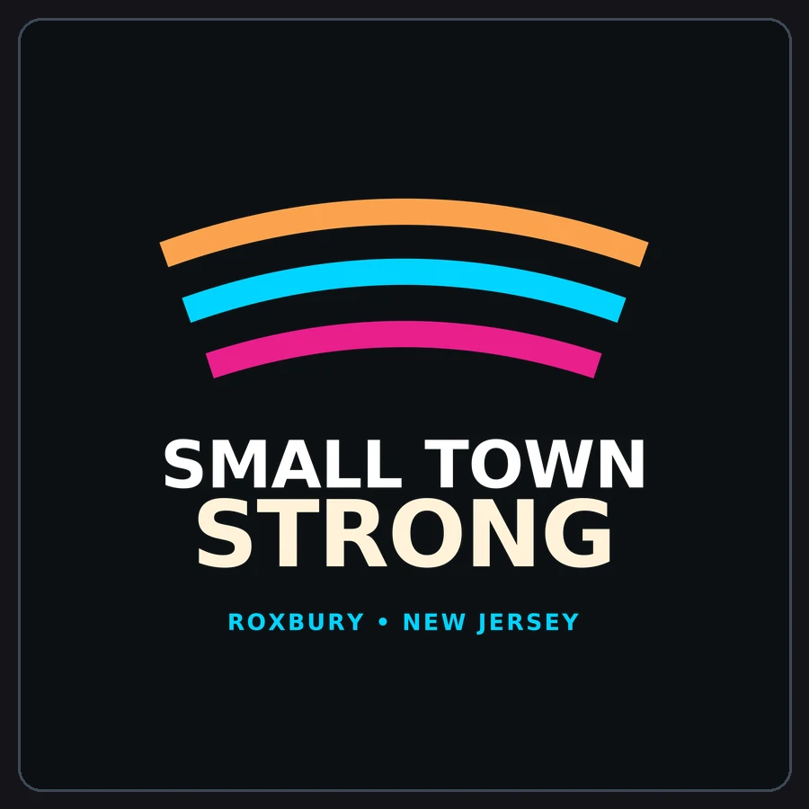 Small Town Strong original print artwork concept by RCV